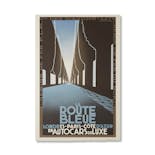 WAGONS-LITZ 'ROUTE BLEUE' POSTER [REPRODUCED EDITION]